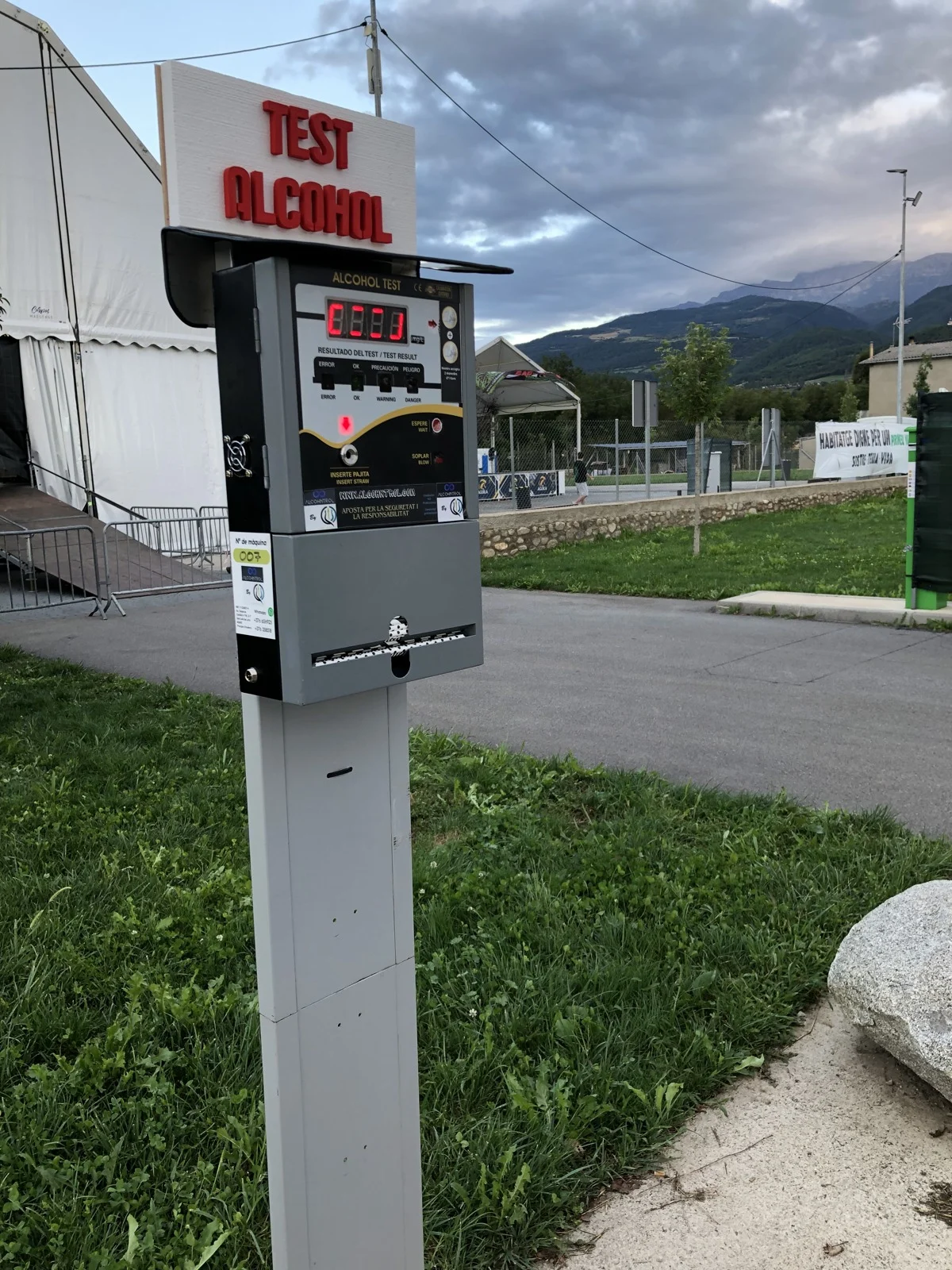 Equip instal·lat al recinte de la Festa Major de la Seu d’Urgell